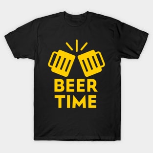 Beer  Time (Yellow) T-Shirt